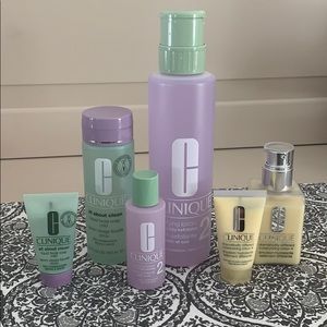 Clinique skin care set with minis